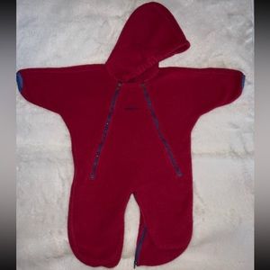 Baby patagonia fleece hooded zip up vintage